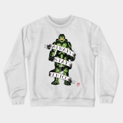 Thick Master Chief Crewneck Sweatshirt Official Halo Merch Store Merch