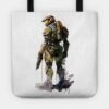 Halo Master Chief Watercolor Original Artwork Tote Official Halo Merch Store Merch