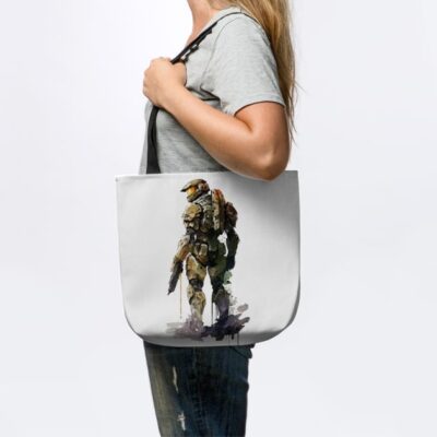 Halo Master Chief Watercolor Original Artwork Tote Official Halo Merch Store Merch