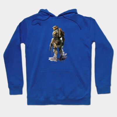 Halo Master Chief Watercolor Original Artwork Hoodie Official Halo Merch Store Merch