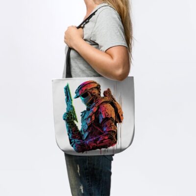 Halo Master Chief Neon Original Artwork Tote Official Halo Merch Store Merch