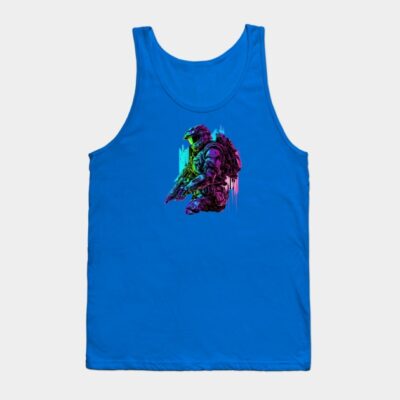 Halo Master Chief Neon Original Artwork Tank Top Official Halo Merch Store Merch