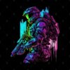 Halo Master Chief Neon Original Artwork Mug Official Halo Merch Store Merch