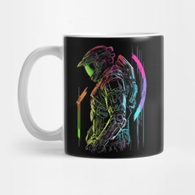 Halo Master Chief Neon Design Original Artwork Mug Official Halo Merch Store Merch