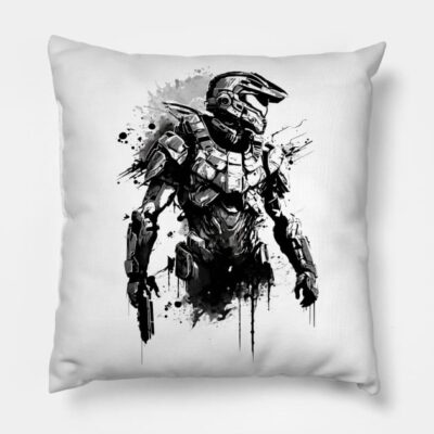 Halo Master Chief Original Artwork Throw Pillow Official Halo Merch Store Merch