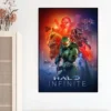 Game H Halo Cool I Infinite Poster Prints Wall Bedroom Living Room Decoration Sticker 1 - Halo Merch