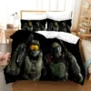 Game Halo Guardians 3D Printed Duvet Case Pillowcase Bedding Set Twin Full King for Kids Adults 9 - Halo Merch