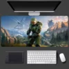 H Halo Game I Infinite Mousepad Large Gaming Compute Gamer PC Keyboard Mouse Mat 3 - Halo Merch