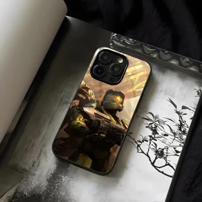 H Halo Game Infinite Phone Case Tempered Glass For IPhone 13 14 12 15 11 Plus 1 - Halo Merch