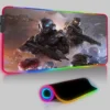 Keyboard LED Mouse Pad RGB Halo 5 Guardians Pc Accessories Mousepad Gamer Computer Desks Rubber Game 11 - Halo Merch