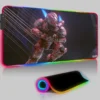 Keyboard LED Mouse Pad RGB Halo 5 Guardians Pc Accessories Mousepad Gamer Computer Desks Rubber Game 2 - Halo Merch