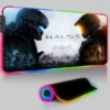 Keyboard LED Mouse Pad RGB Halo 5 Guardians Pc Accessories Mousepad Gamer Computer Desks Rubber Game 5 - Halo Merch