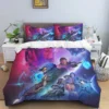 Pop Cartoon 3D Game Halo Patterns Comforter Bedding Set Duvet Cover Bed Set Quilt Cover Pillowcase 11 - Halo Merch