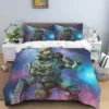 Pop Cartoon 3D Game Halo Patterns Comforter Bedding Set Duvet Cover Bed Set Quilt Cover Pillowcase 14 - Halo Merch