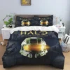 Pop Cartoon 3D Game Halo Patterns Comforter Bedding Set Duvet Cover Bed Set Quilt Cover Pillowcase 6 - Halo Merch