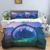 Pop Cartoon 3D Game Halo Patterns Comforter Bedding Set Duvet Cover Bed Set Quilt Cover Pillowcase 7 - Halo Merch