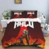 Pop Cartoon 3D Game Halo Patterns Comforter Bedding Set Duvet Cover Bed Set Quilt Cover Pillowcase 8 - Halo Merch