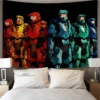 Pop Cartoon 3D Game Halo Patterns Tapestry Wall Hanging Cloth Decorative Tapestry Modern Family Art Decorative 10 - Halo Merch