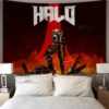 Pop Cartoon 3D Game Halo Patterns Tapestry Wall Hanging Cloth Decorative Tapestry Modern Family Art Decorative 11 - Halo Merch