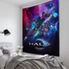 Pop Cartoon 3D Game Halo Patterns Tapestry Wall Hanging Cloth Decorative Tapestry Modern Family Art Decorative 15 - Halo Merch