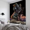 Pop Cartoon 3D Game Halo Patterns Tapestry Wall Hanging Cloth Decorative Tapestry Modern Family Art Decorative 16 - Halo Merch