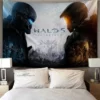 Pop Cartoon 3D Game Halo Patterns Tapestry Wall Hanging Cloth Decorative Tapestry Modern Family Art Decorative 2 - Halo Merch