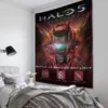 Pop Cartoon 3D Game Halo Patterns Tapestry Wall Hanging Cloth Decorative Tapestry Modern Family Art Decorative 22 - Halo Merch