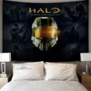 Pop Cartoon 3D Game Halo Patterns Tapestry Wall Hanging Cloth Decorative Tapestry Modern Family Art Decorative 5 - Halo Merch