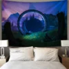 Pop Cartoon 3D Game Halo Patterns Tapestry Wall Hanging Cloth Decorative Tapestry Modern Family Art Decorative 6 - Halo Merch