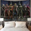 Pop Cartoon 3D Game Halo Patterns Tapestry Wall Hanging Cloth Decorative Tapestry Modern Family Art Decorative 9 - Halo Merch