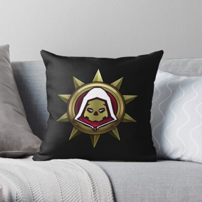 Halo Infinite Grim Reaper Medal Throw Pillow Official Halo Merch Store Merch